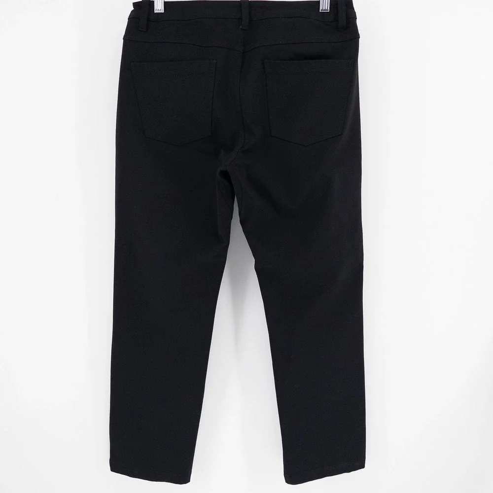 BYLT Mens 33x28‎ Everyday Pant 2.0 Straight Fit Chino Black Stretch Trousers